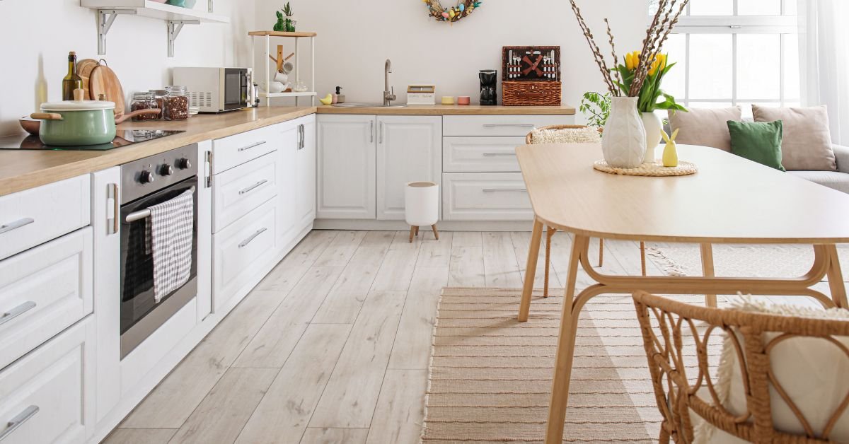 A kitchen featuring a table, chairs, and a window allowing natural light to enter the space.