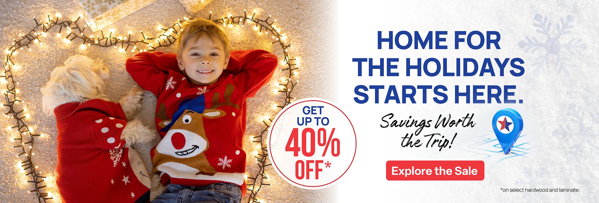 child laying on floor with dog