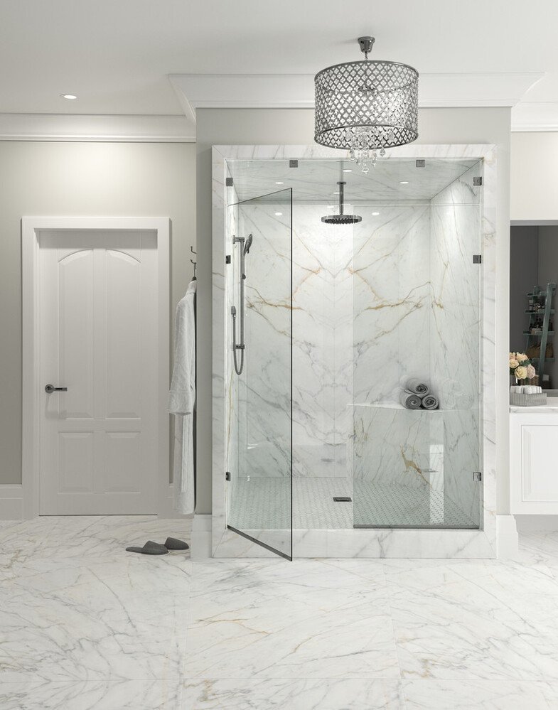 Fear Not The Marble Floor Or Shower Surround!