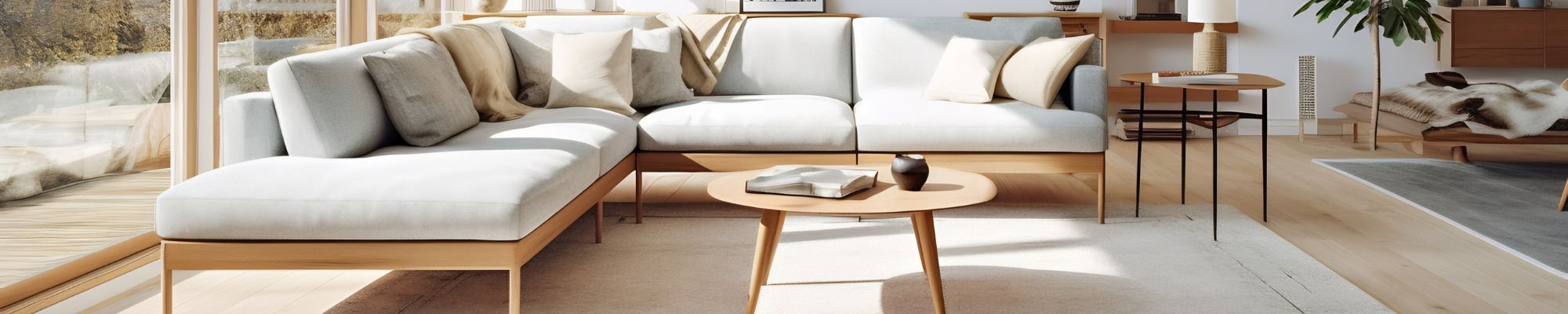 An inviting living room with a soft couch and a contemporary table, perfect for gatherings and leisure activities.